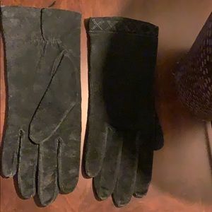 Imported Suede Gloves Black